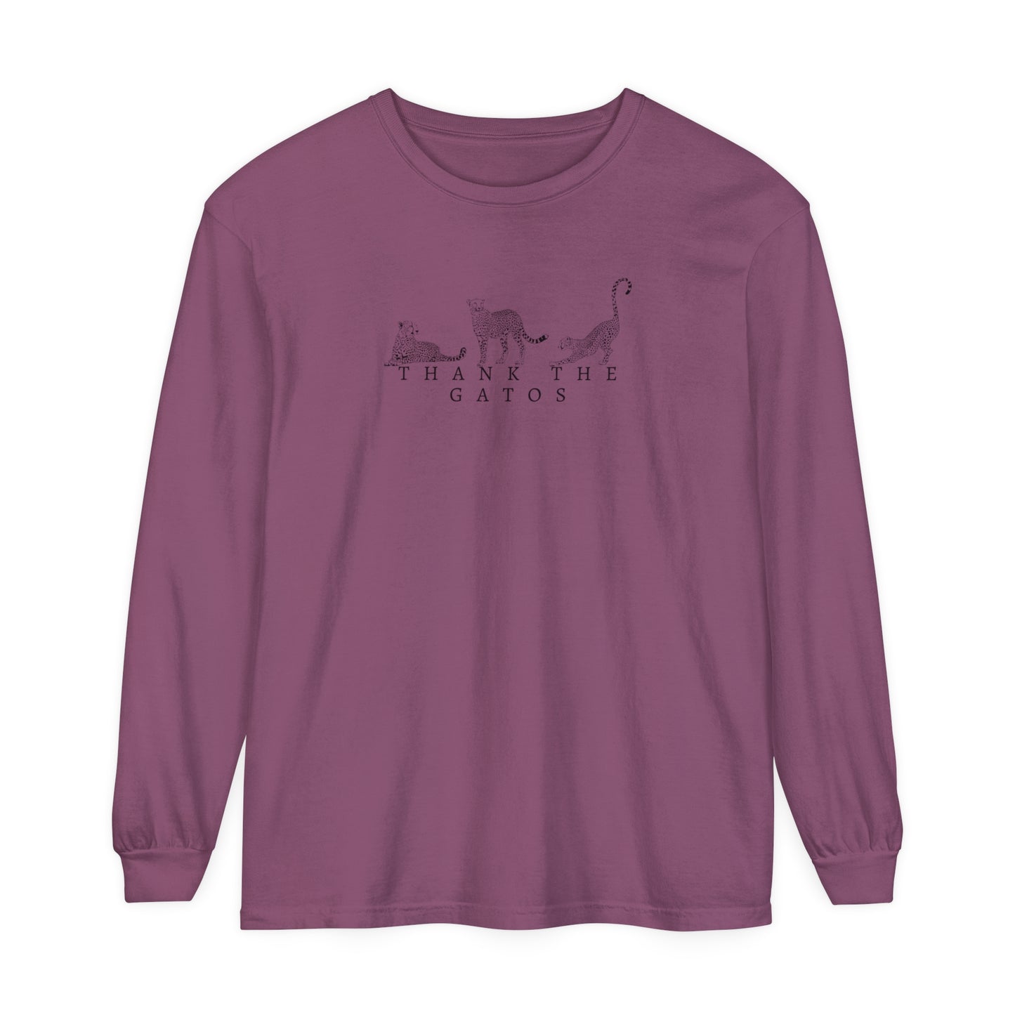 Thank the Gatos | Long Sleeve Crop Top
