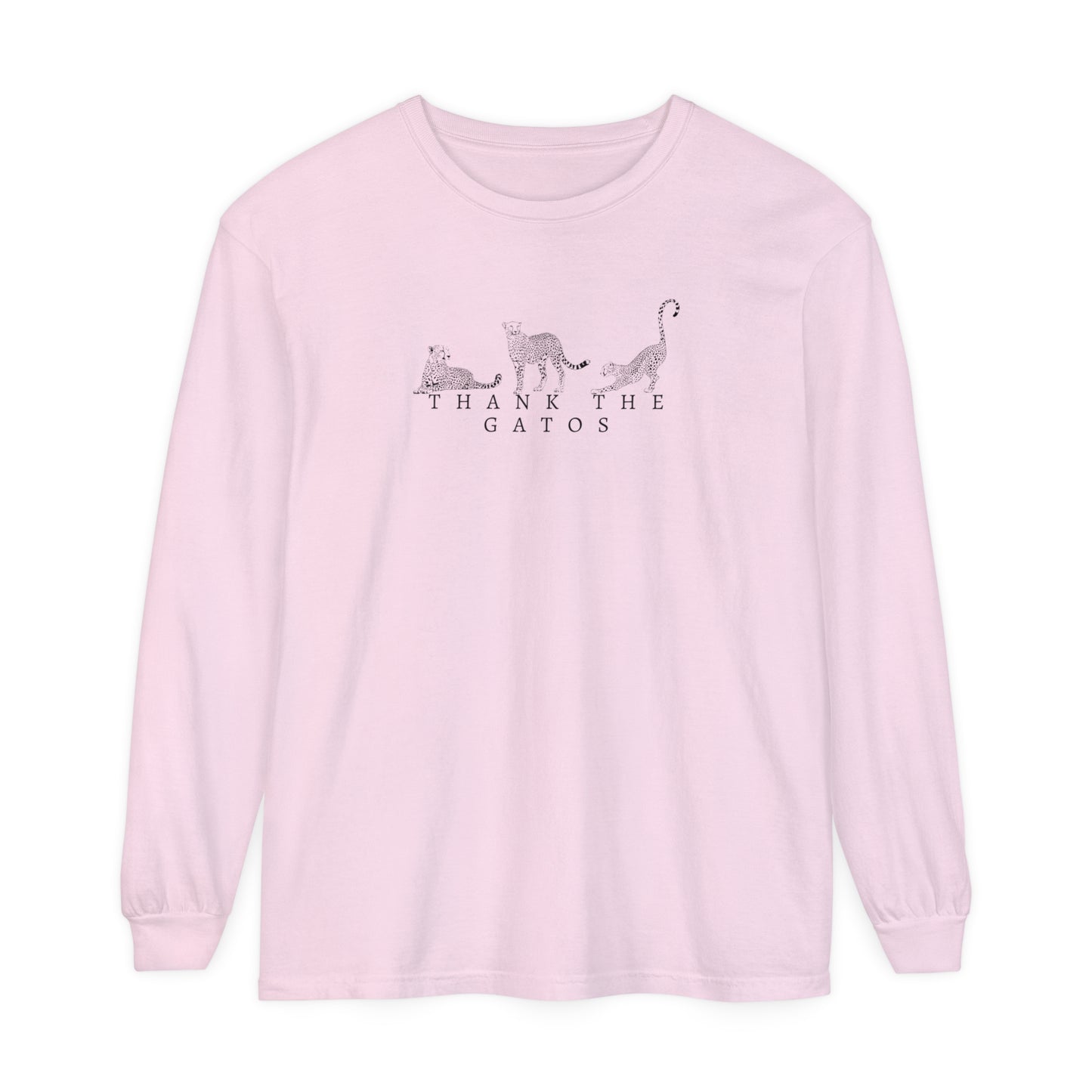 Thank the Gatos | Long Sleeve Crop Top