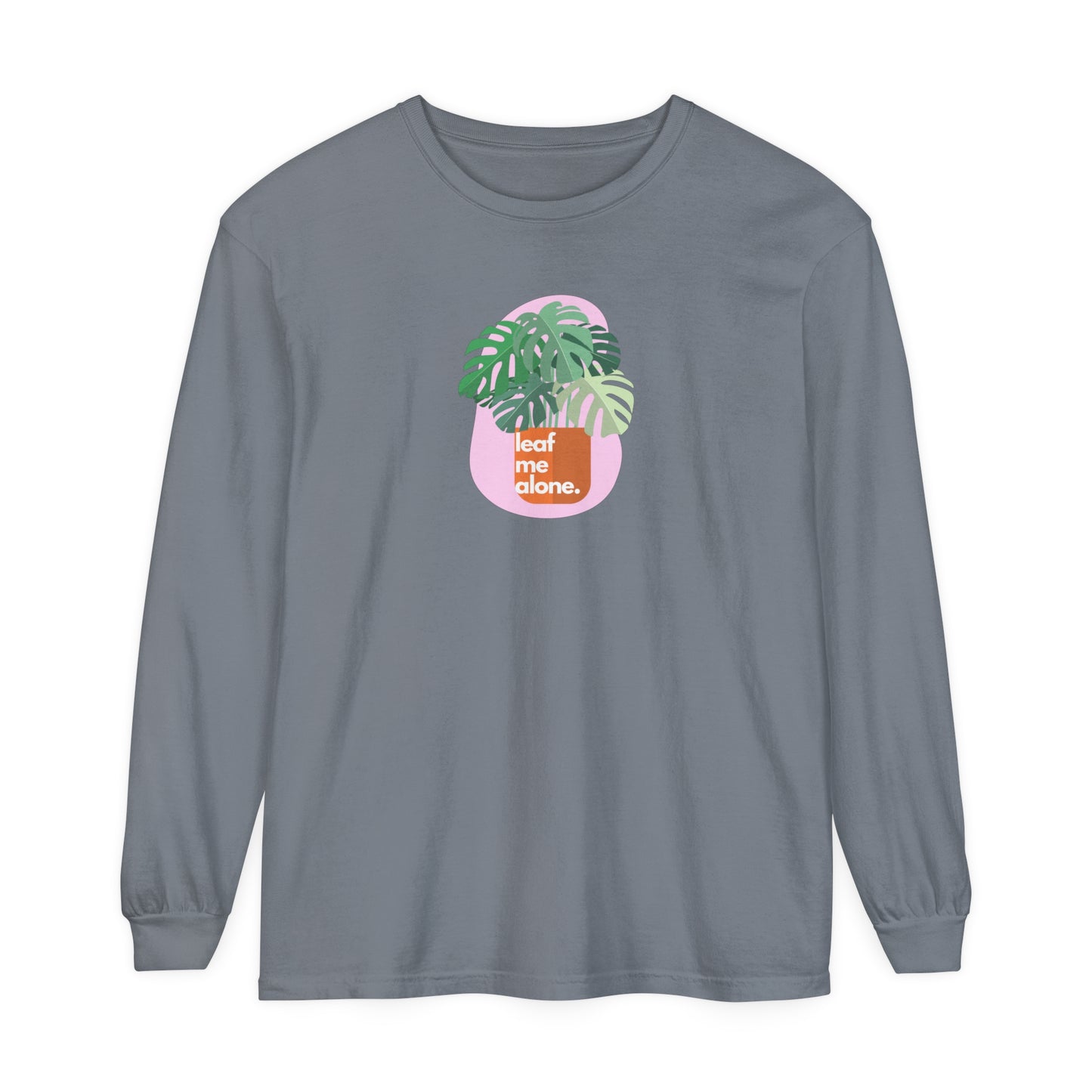 Leaf Me Alone | Long Sleeve Crop Top