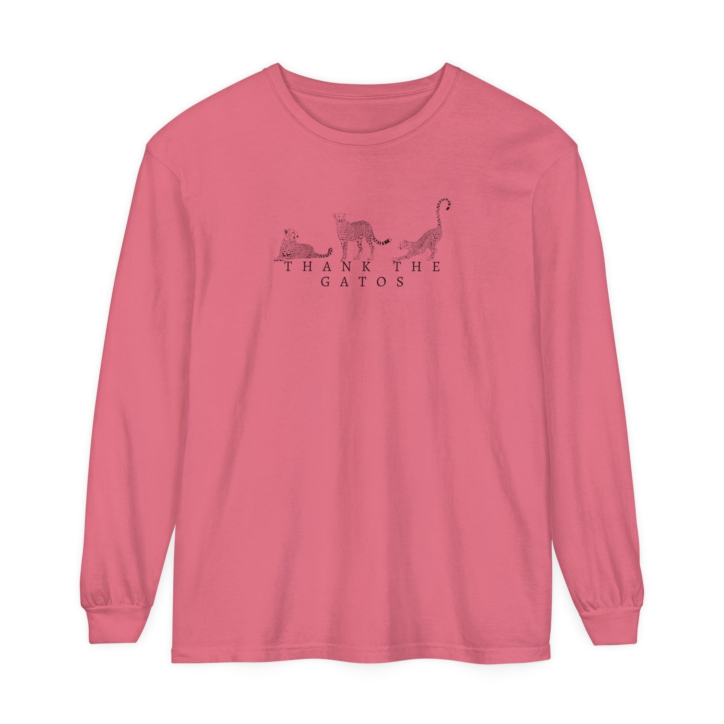 Thank the Gatos | Long Sleeve Crop Top