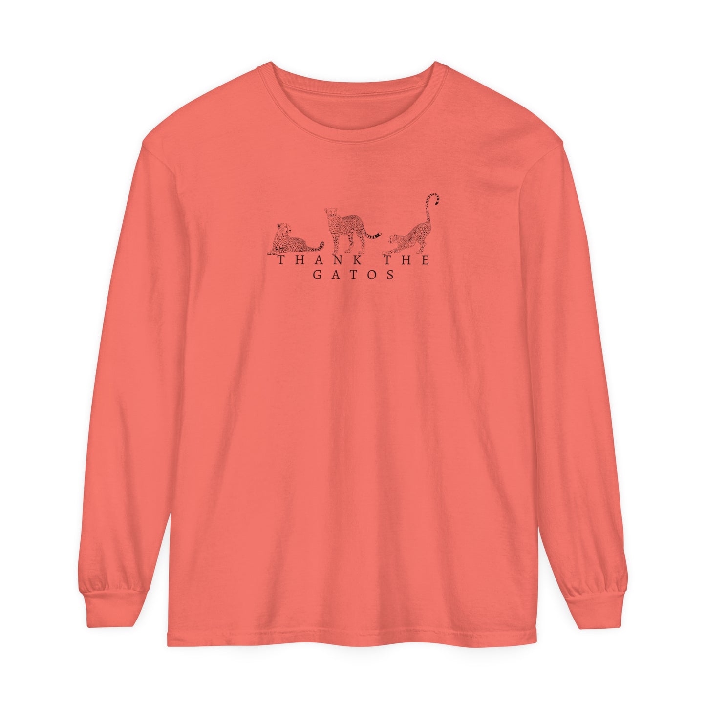 Thank the Gatos | Long Sleeve Crop Top