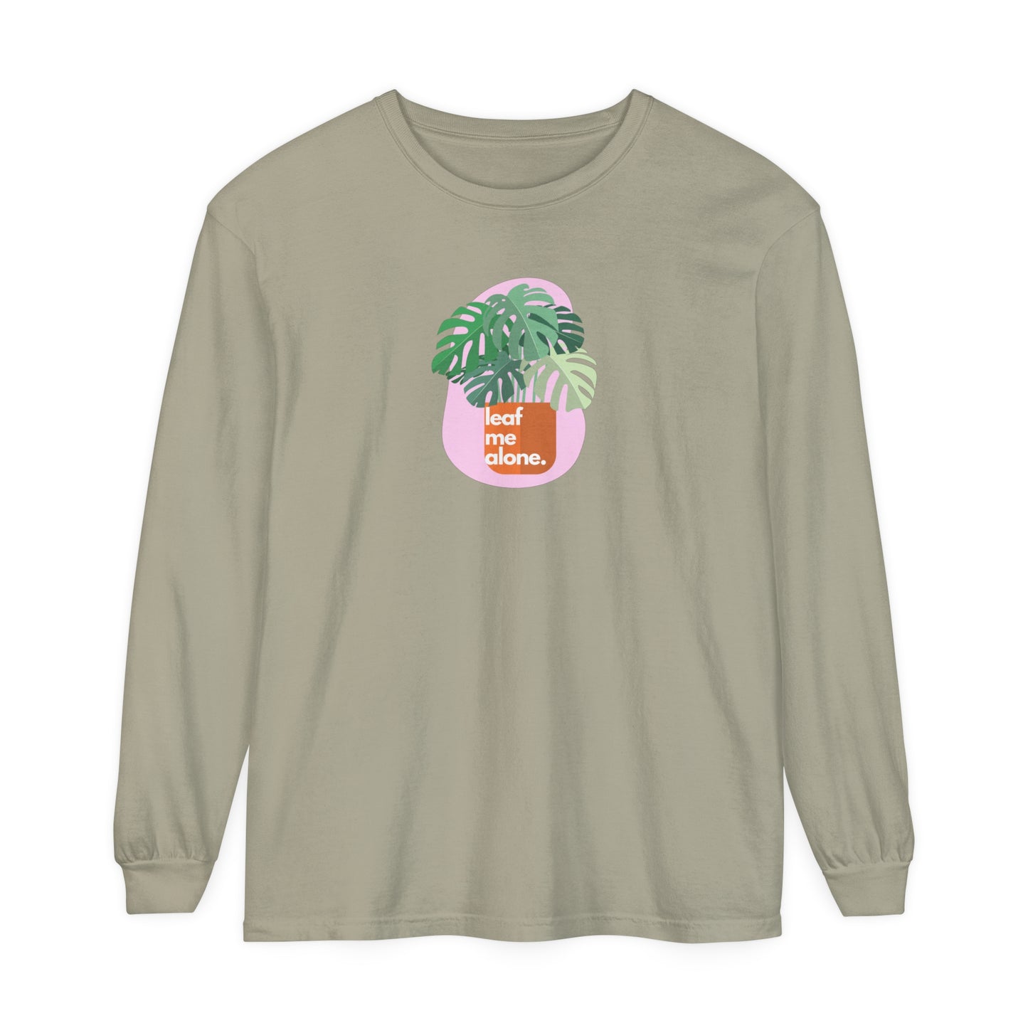 Leaf Me Alone | Long Sleeve Crop Top