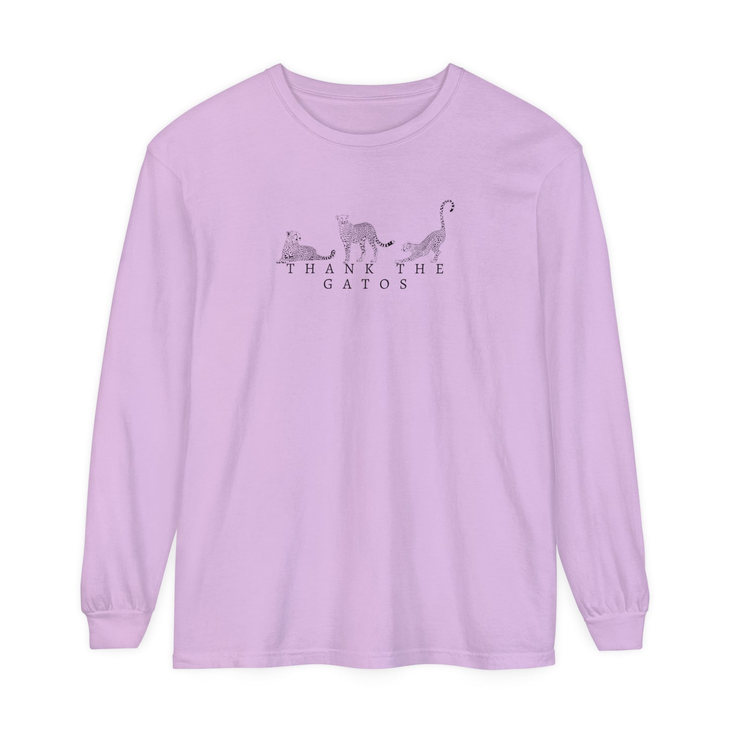 Thank the Gatos | Long Sleeve Crop Top