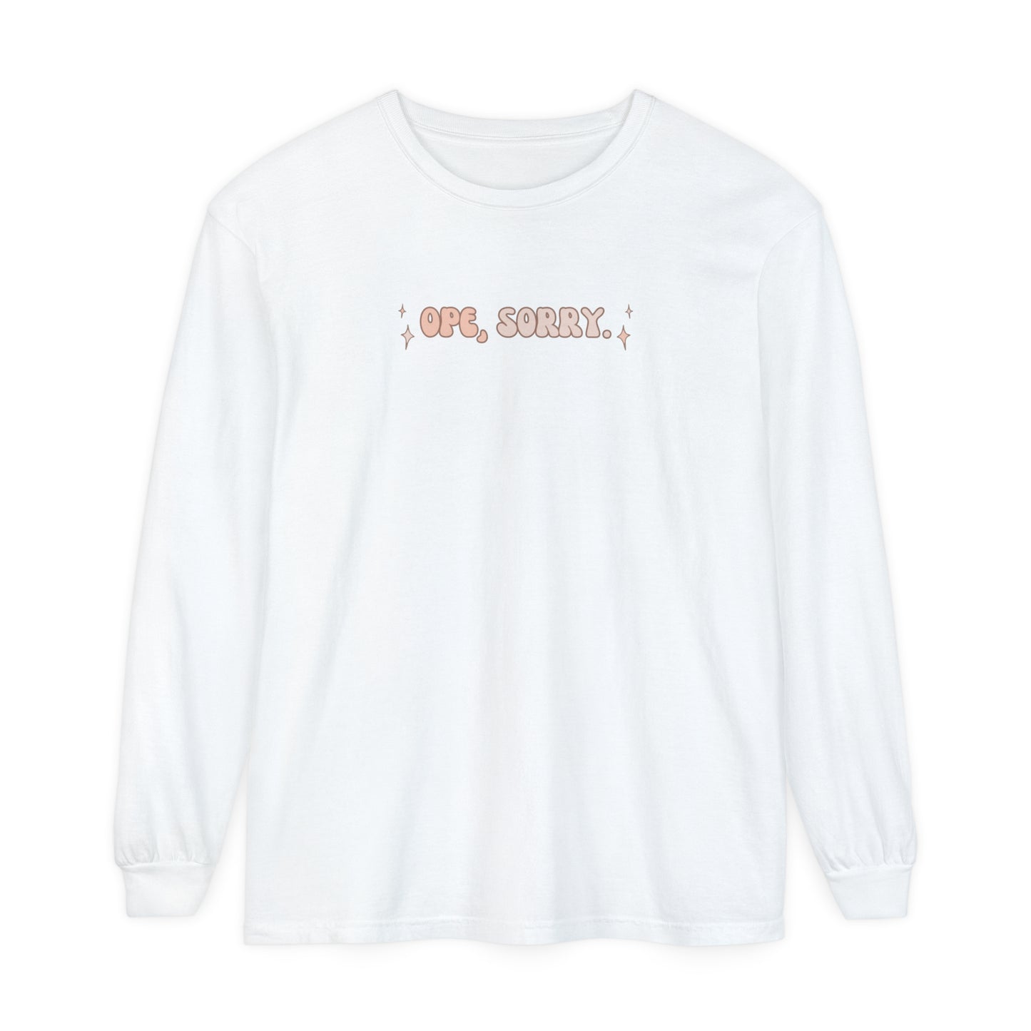 OPE Sorry | Long Sleeve Crop Top