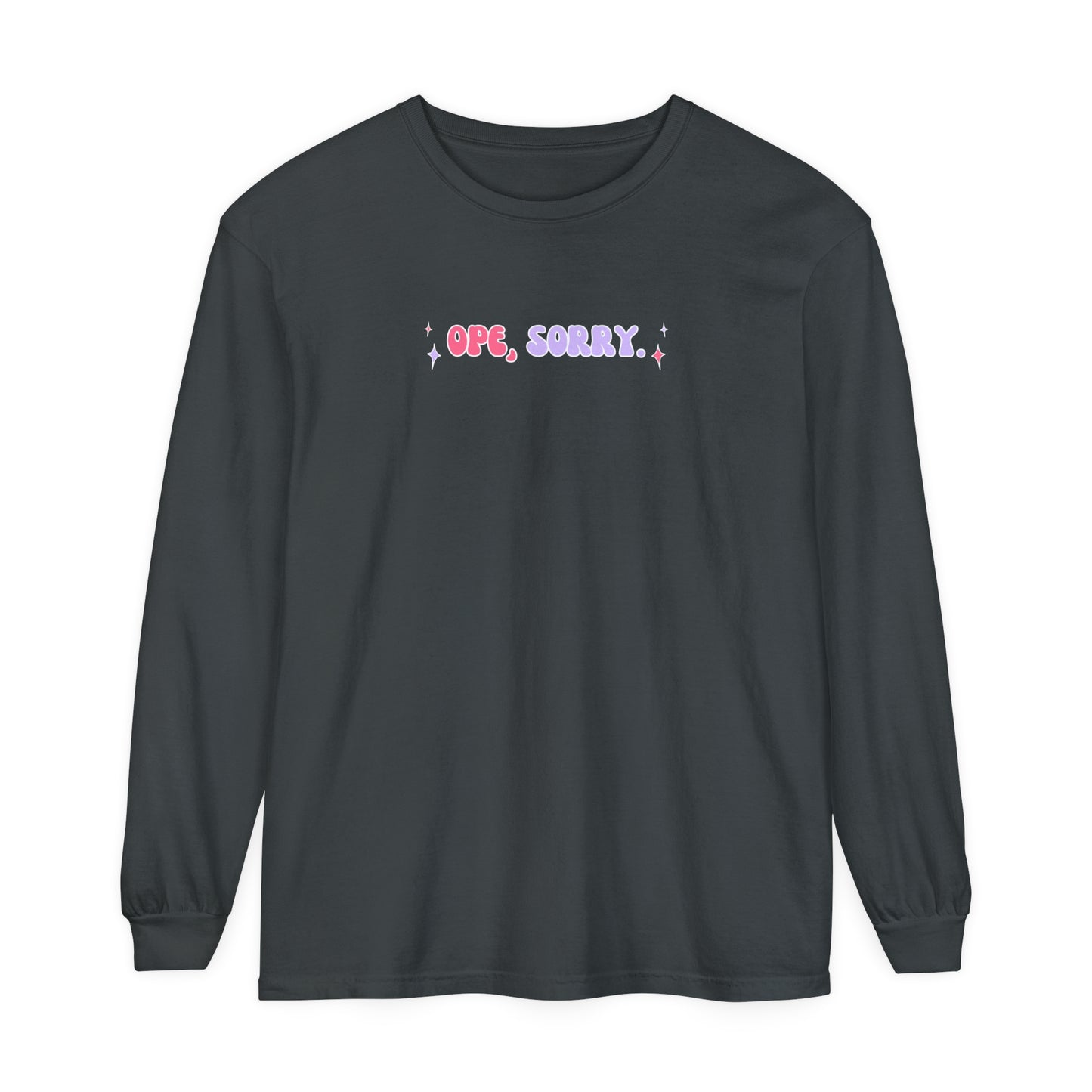 OPE Sorry | Long Sleeve Crop Top