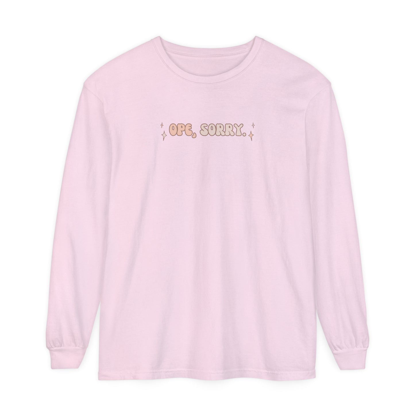 OPE Sorry | Long Sleeve Crop Top