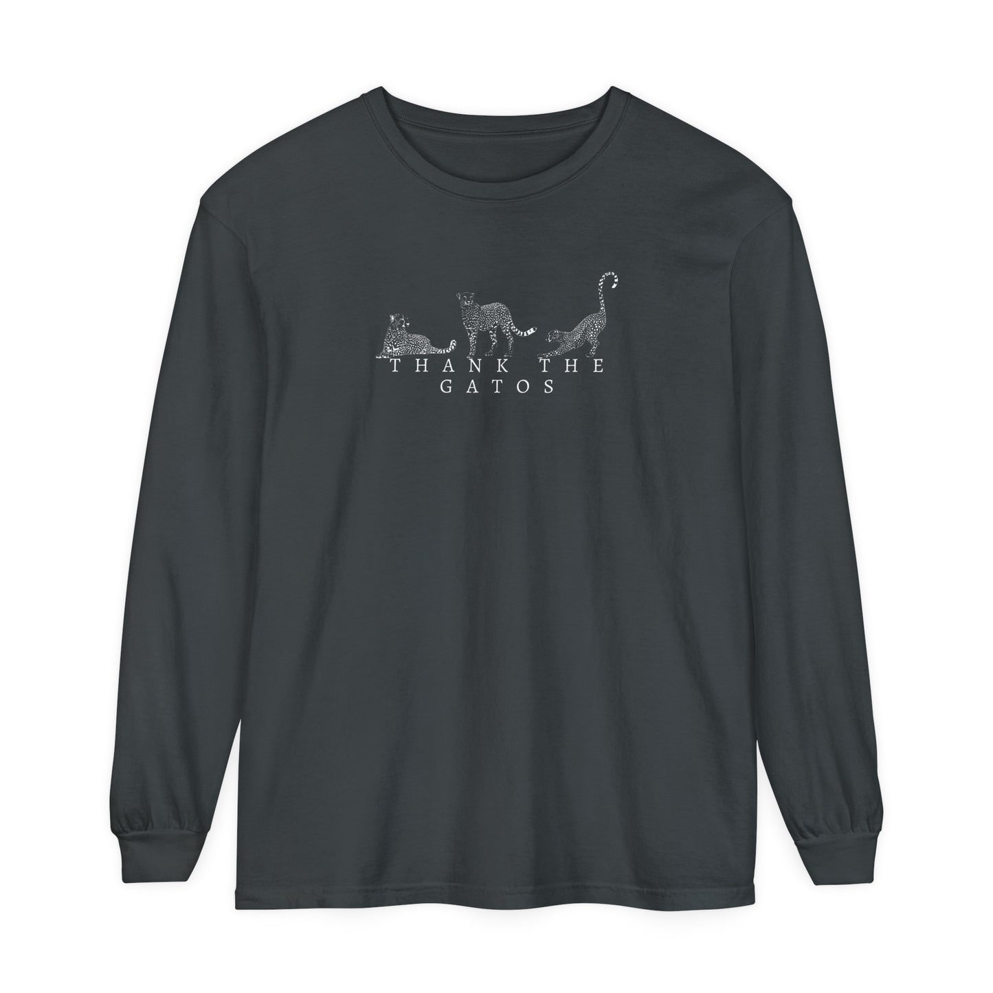Thank the Gatos | Long Sleeve Crop Top