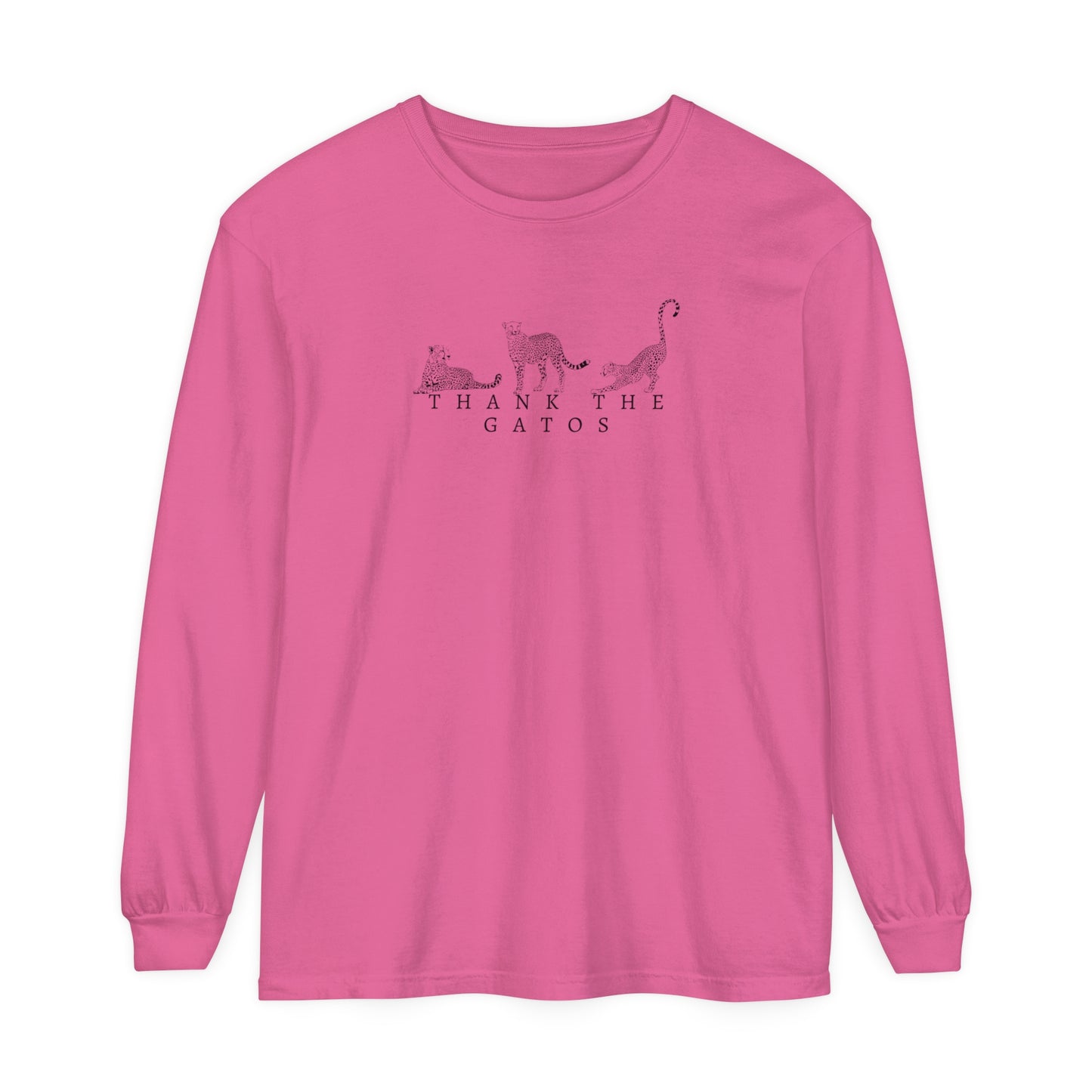 Thank the Gatos | Long Sleeve Crop Top