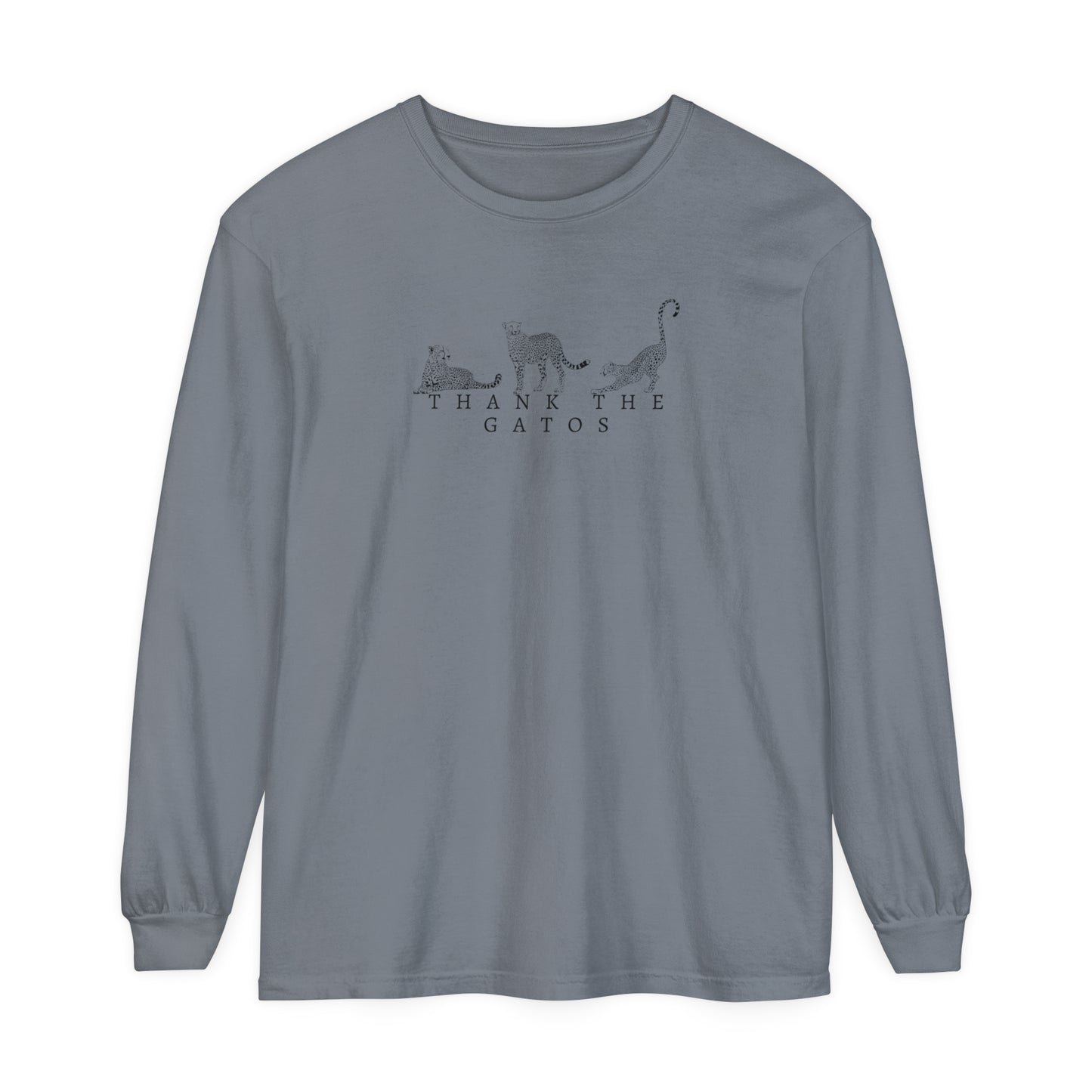 Thank the Gatos | Long Sleeve Crop Top