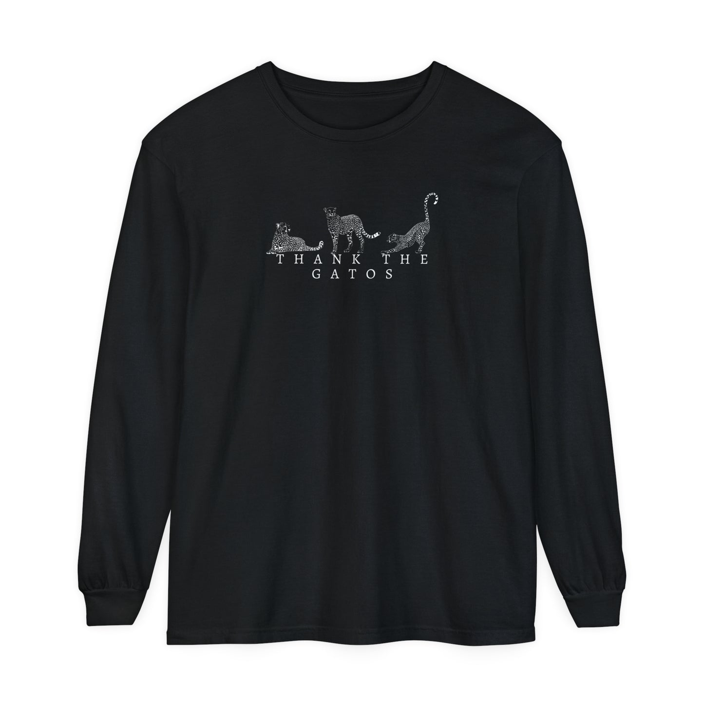 Thank the Gatos | Long Sleeve Crop Top