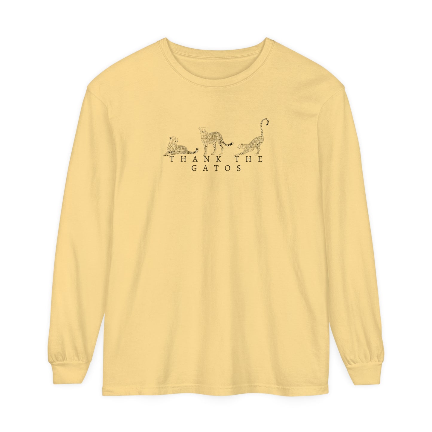 Thank the Gatos | Long Sleeve Crop Top