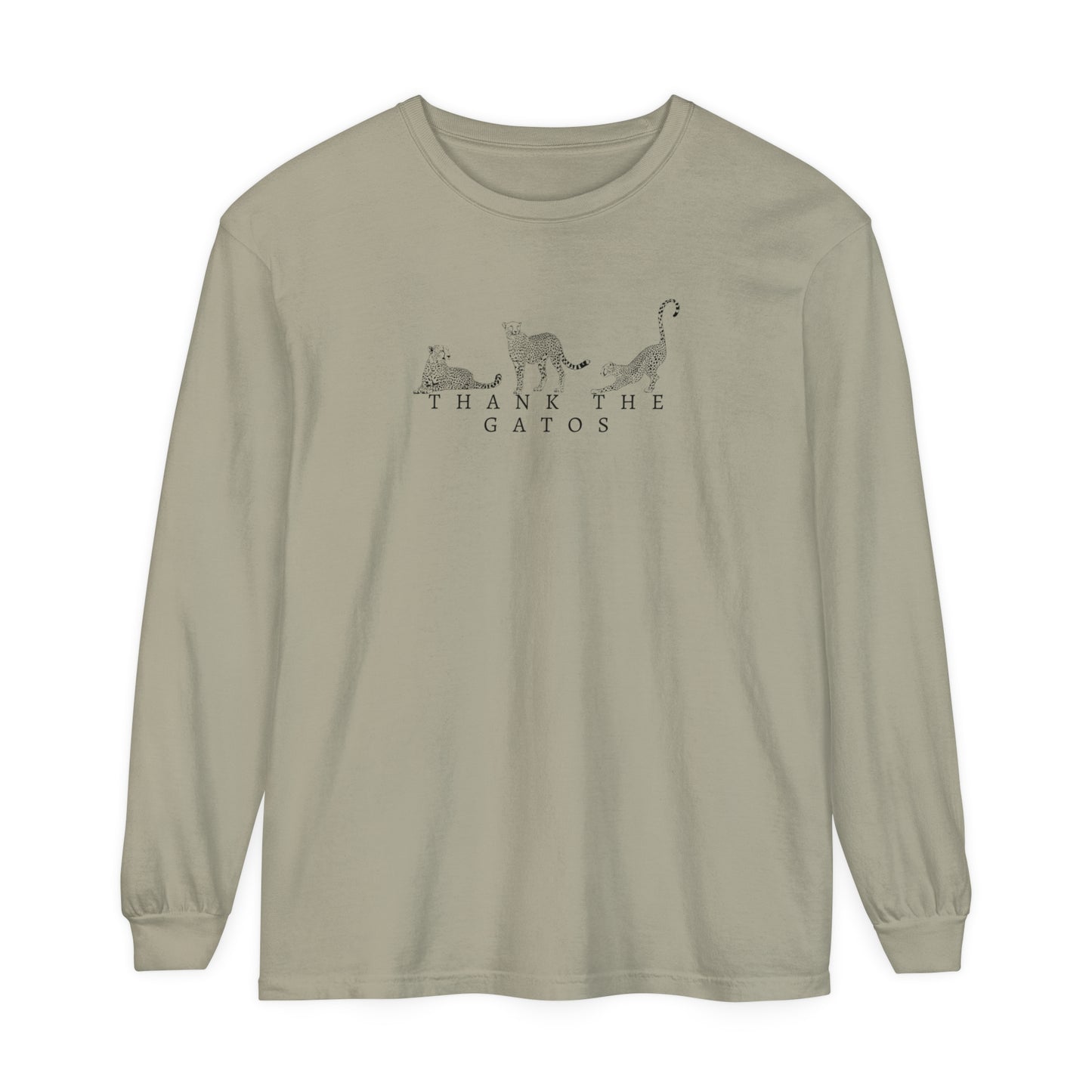 Thank the Gatos | Long Sleeve Crop Top