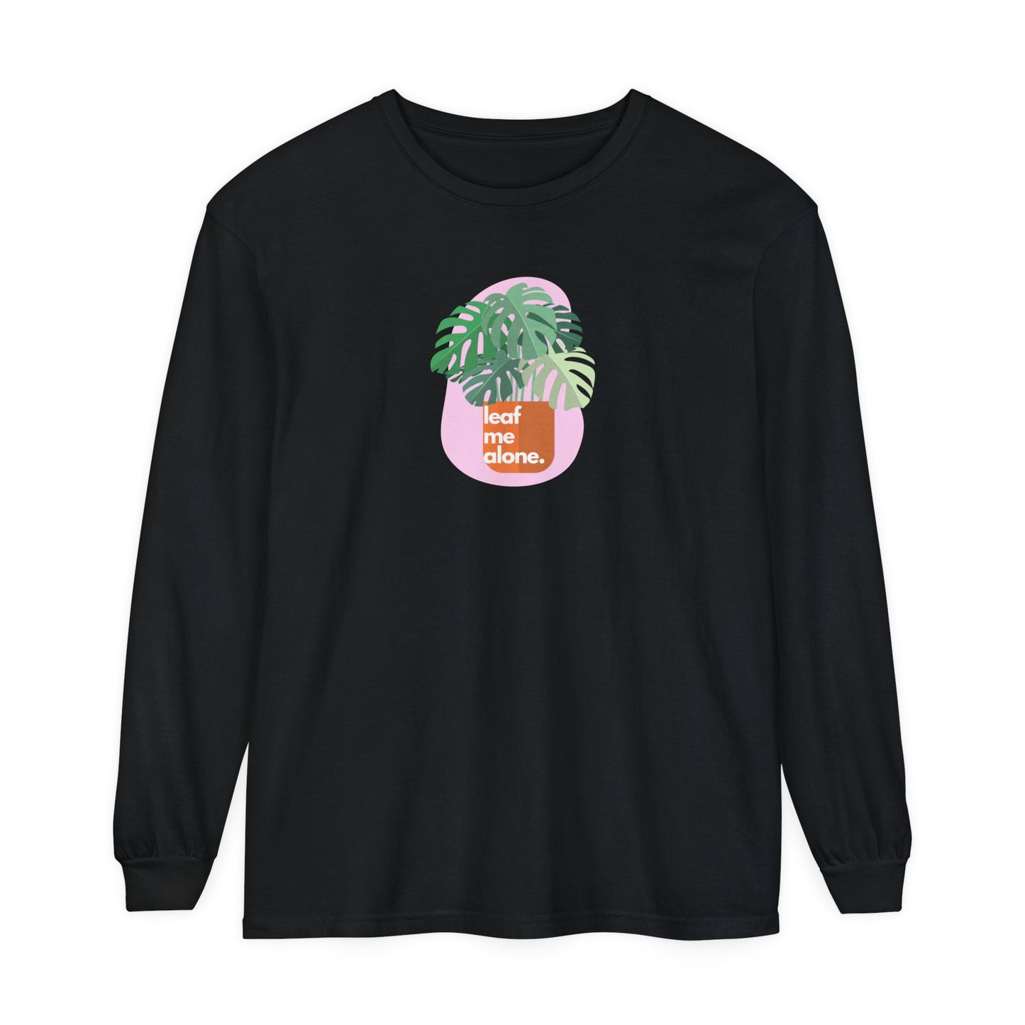 Leaf Me Alone | Long Sleeve Crop Top