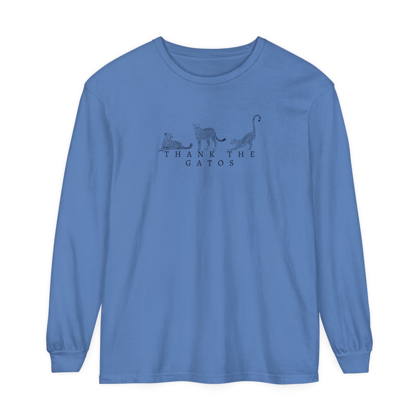 Thank the Gatos | Long Sleeve Crop Top