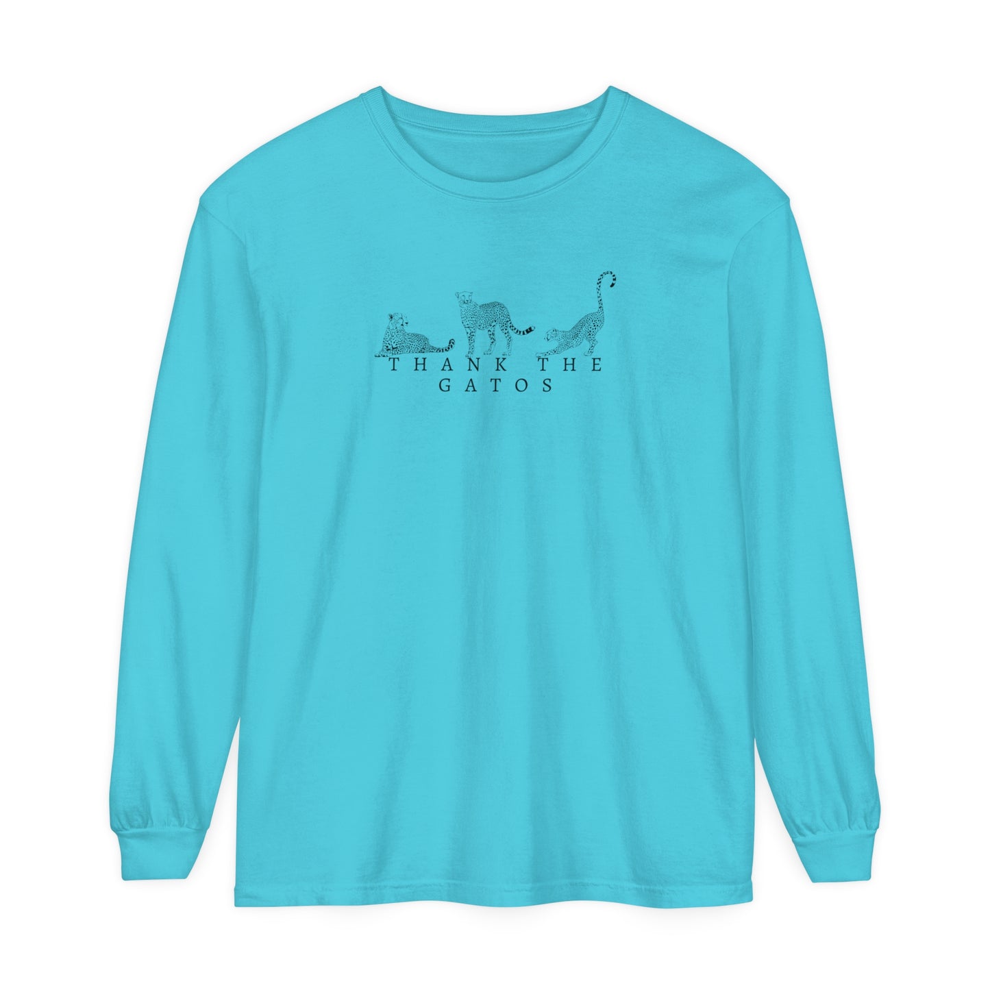 Thank the Gatos | Long Sleeve Crop Top
