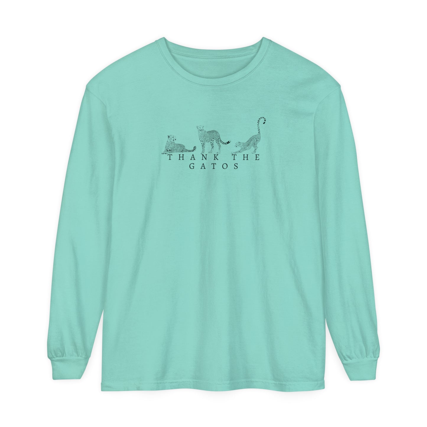 Thank the Gatos | Long Sleeve Crop Top