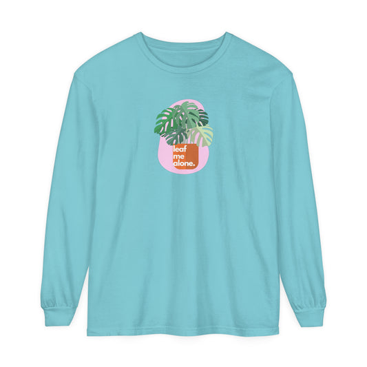 Leaf Me Alone | Long Sleeve Crop Top